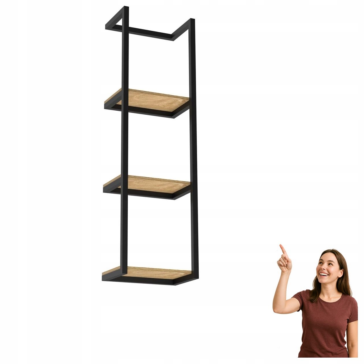 Čierna 3-úrovňová kúpeľňová polica Bathroom Organization 9030 Luminex