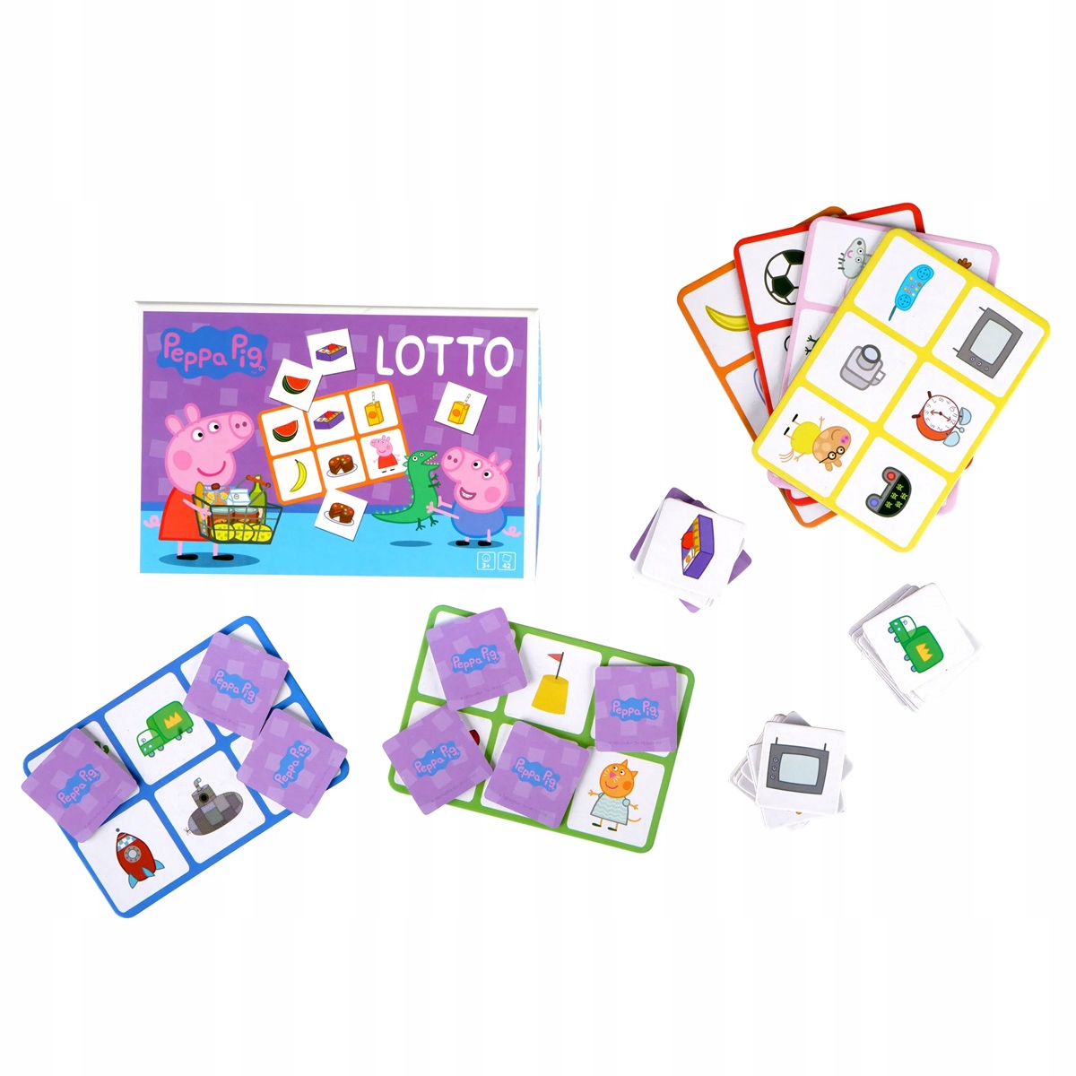 Planszówka Familijna Gra Planszowa Rodzinna Dla Dziecka Lotto Świnka Peppa