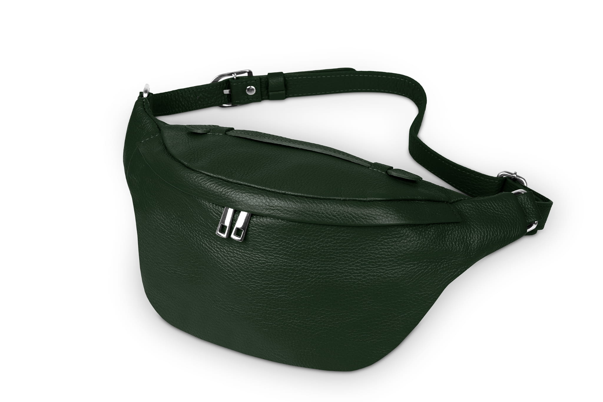 Kožená kabelka Vera Pelle Organo Butelková