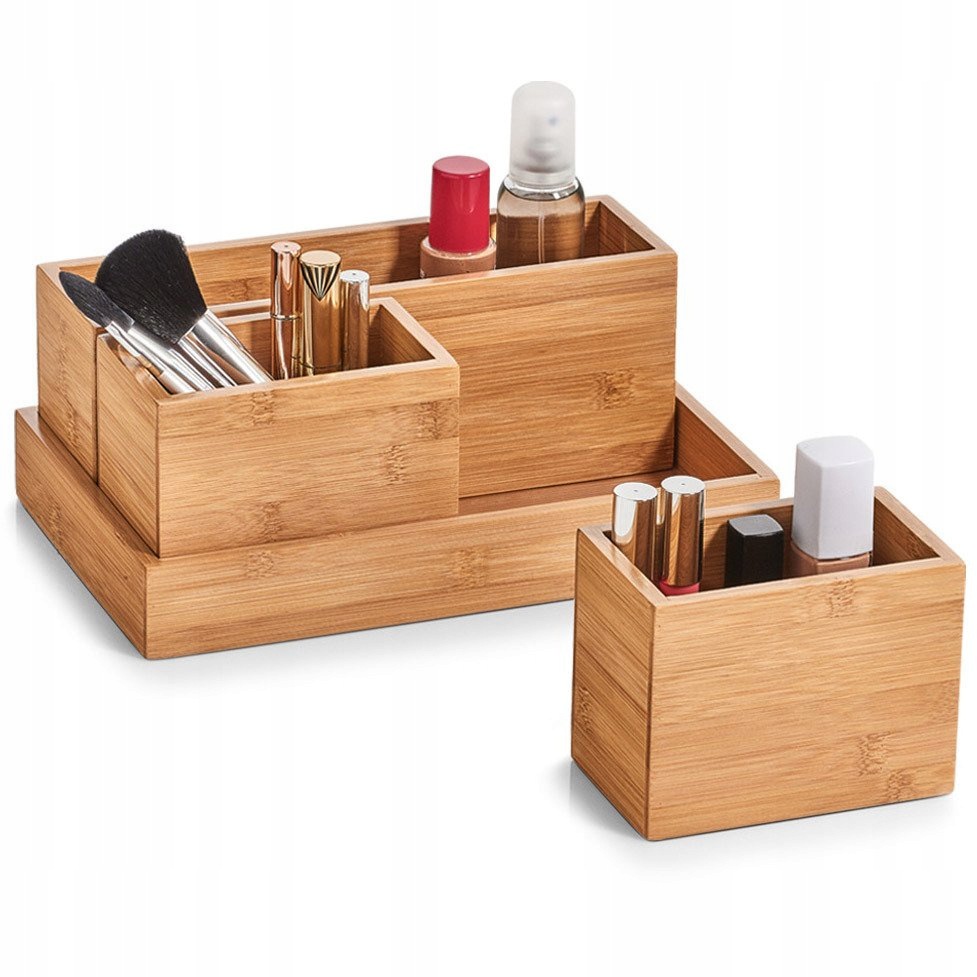 Boxy pro uskladnění, organizéry, 100% bambus 4 ks, Zeller