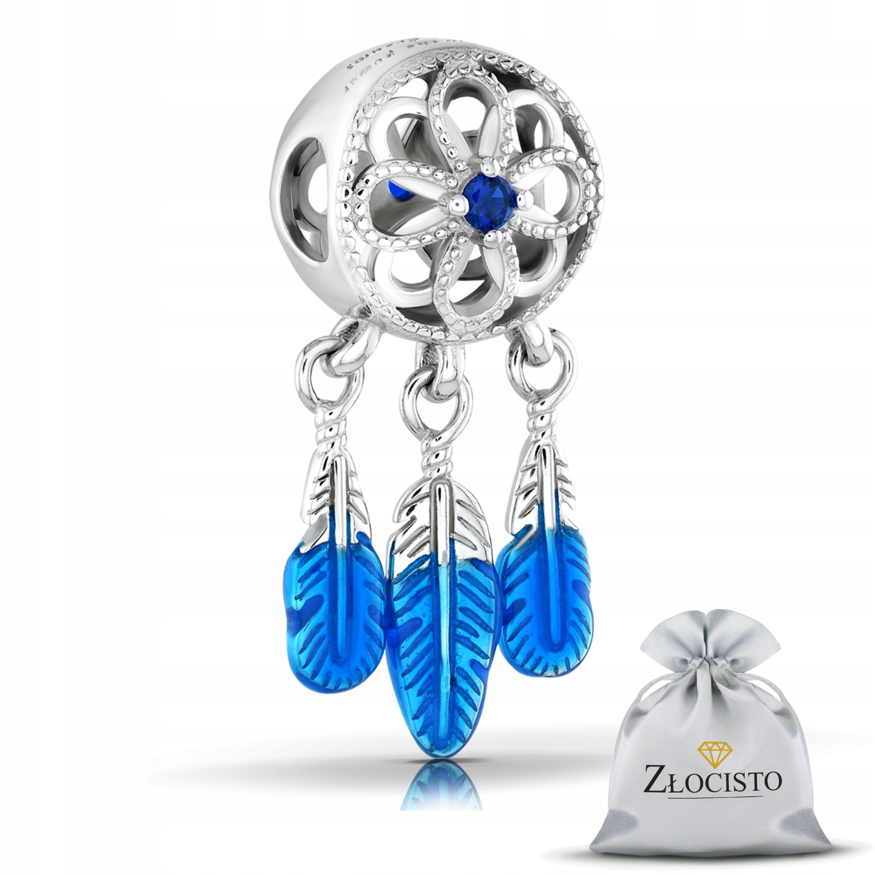 Stříbrný Přívěsek Na Korálek Bead Pro Náramky 925 Lapač Snů