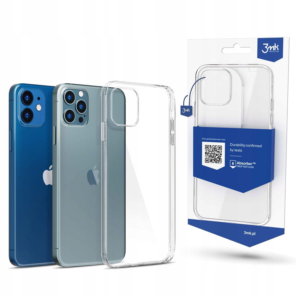 

Absorbujące Etui do iPhone 12 12 Pro 3mk Clear