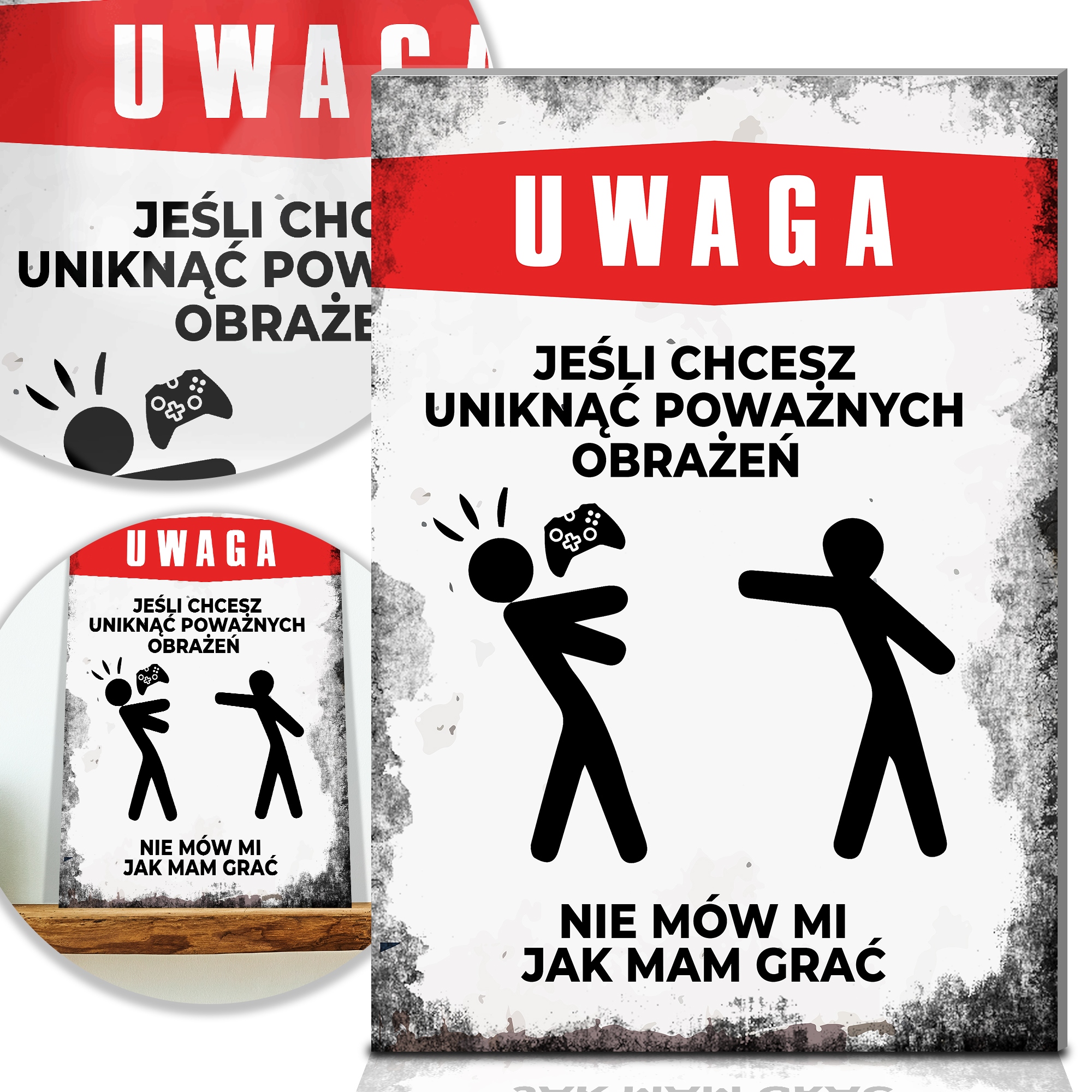 

Tabliczka do Pokoju dla Gracza Śmieszne MiX