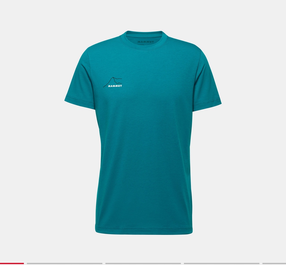 Koszulka Mammut Mountain T-Shirt Men Eiger deep teal niebieski M