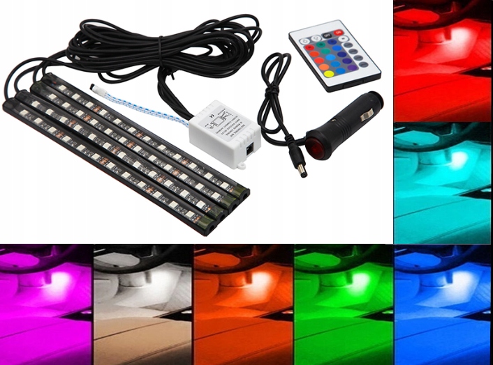 

Oświetlenie Wnętrza Kabiny Led Rgb 48xSMD Długie