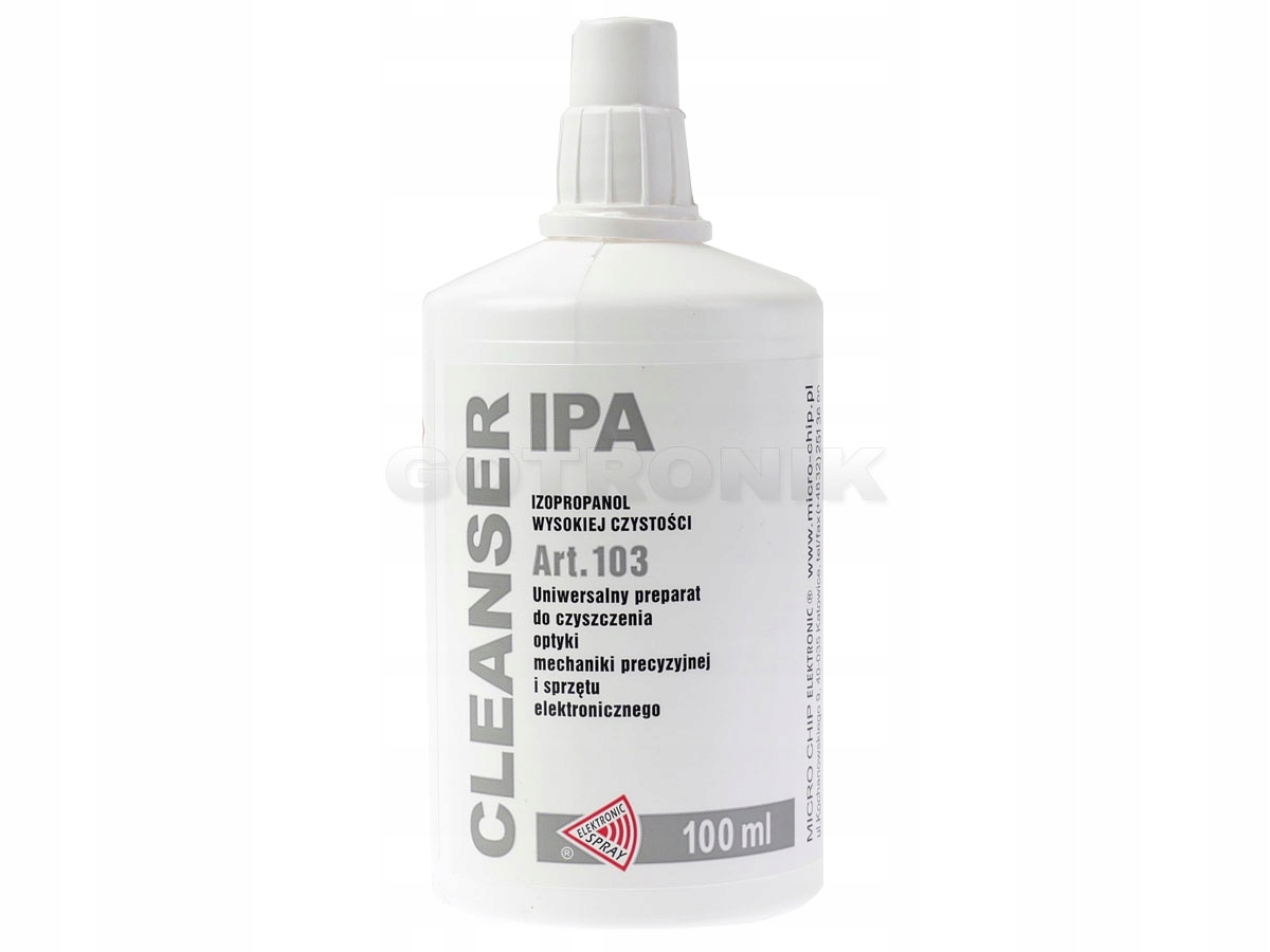 

Cleanser Ipa 100ml art.103 alkohol izopropylowy