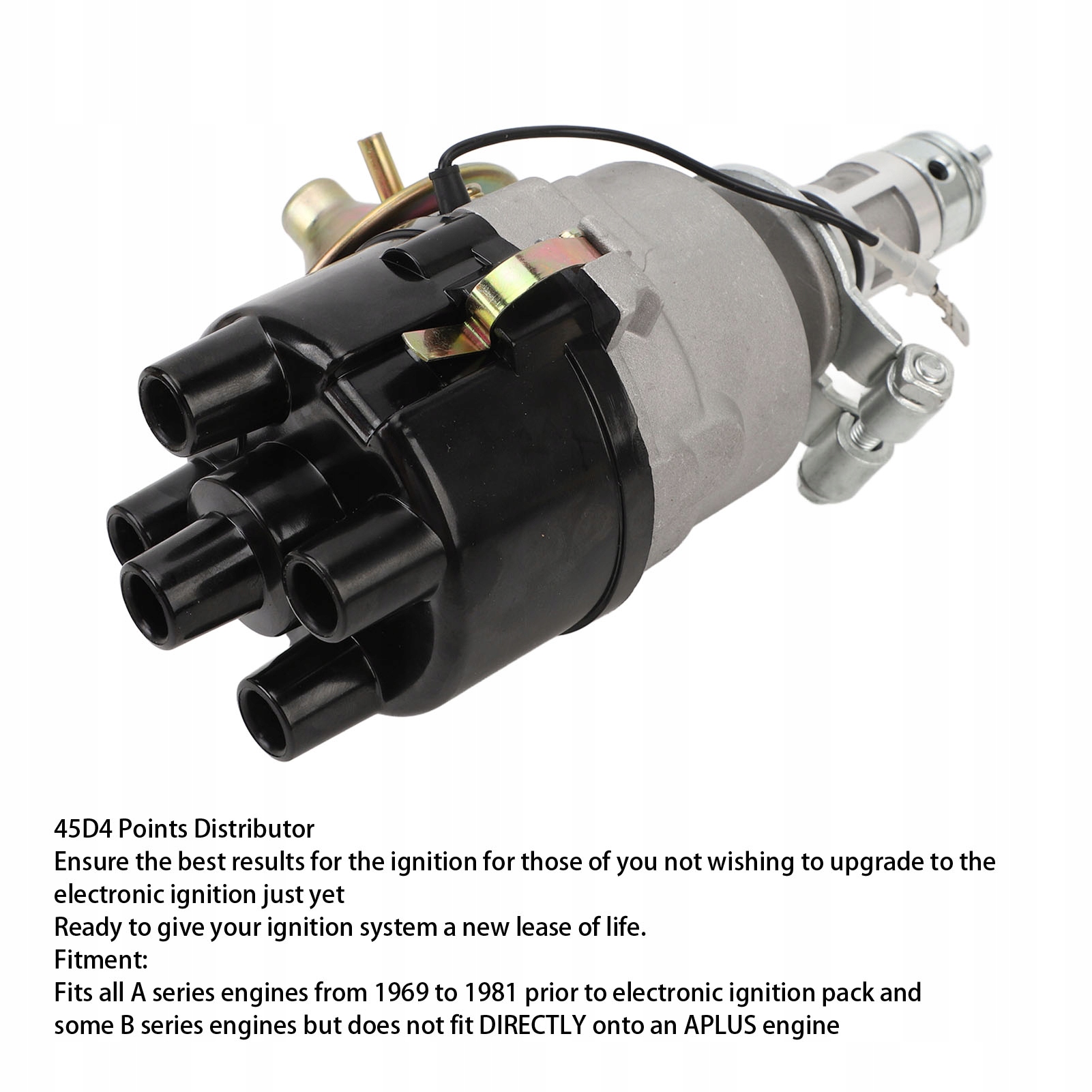 ROZDZIELACZ PUNKTOWY 45D4 Z KOŁPAKIEM I ROZDZIELACZEM ZAPŁONU Typ silnika Brak informacji