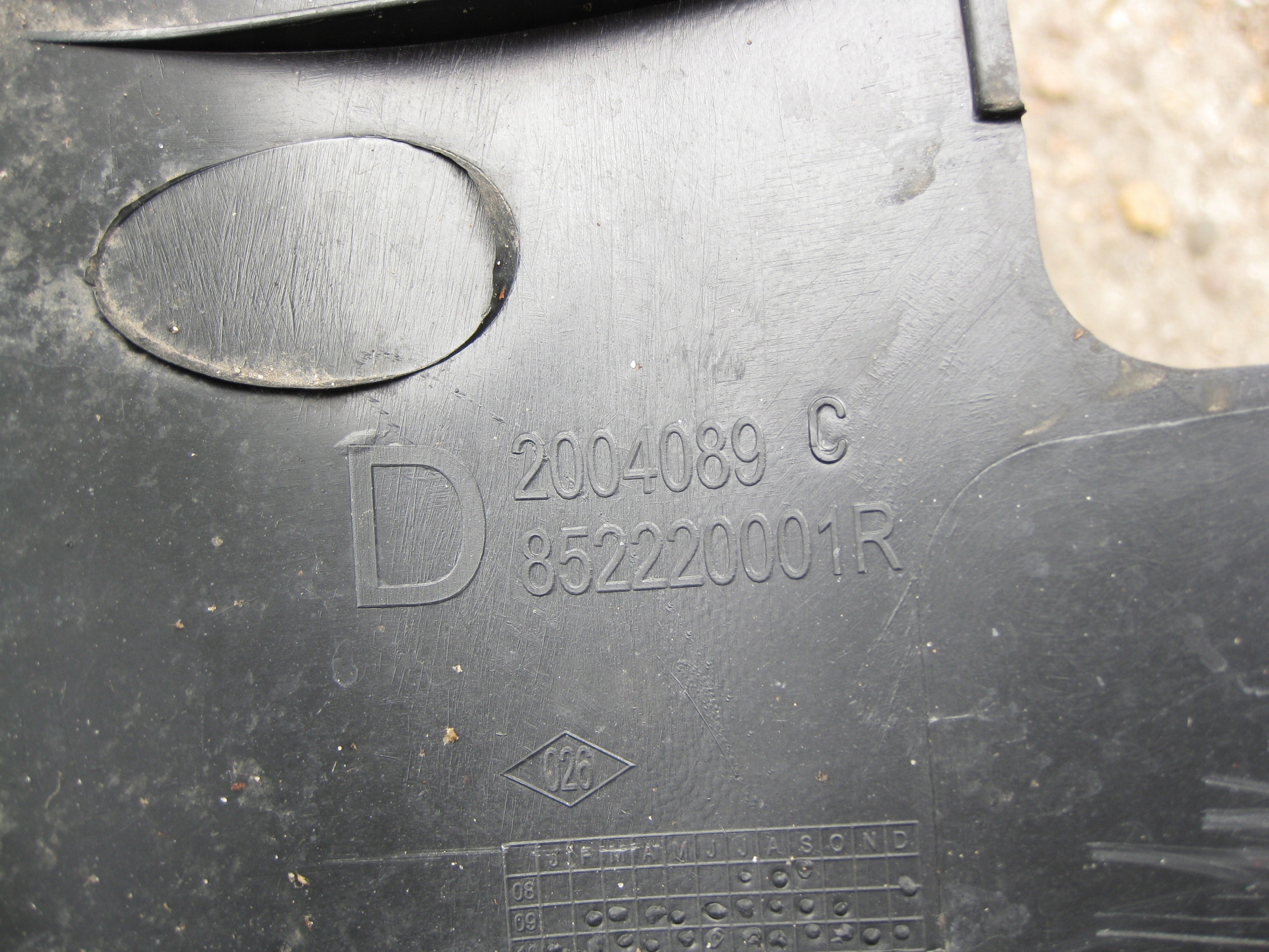 RENAULT MASTER III LIFT MOVANO bumper bracket right rear part 852220001R