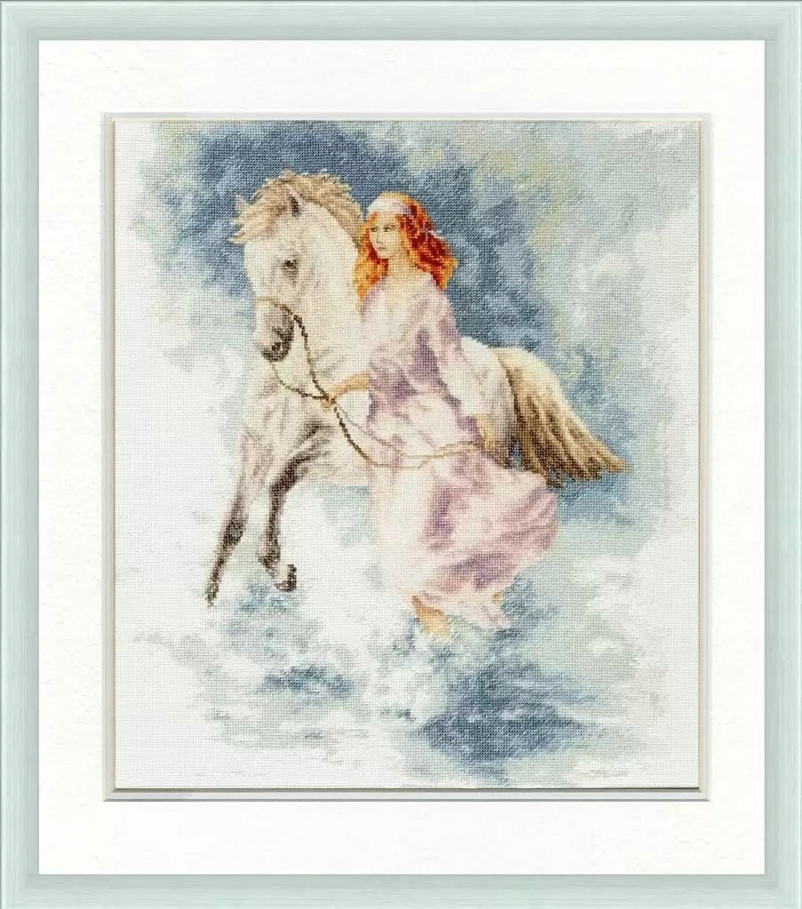 Křížková výšivka počítaná sada (kanva, mulina)