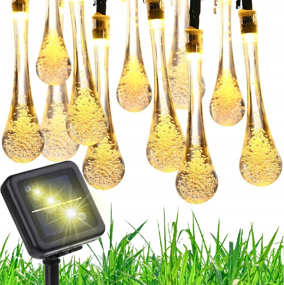

Girlanda Solarna Ogrodowa Świetlna Lampki 50LED 5m