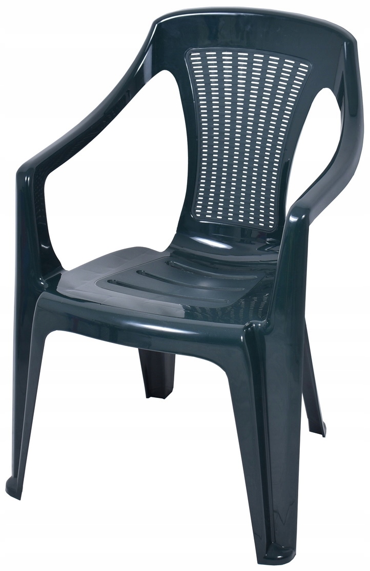 

Plastikowe Zielone Ogrodowe Mocne Krzesło Brylant