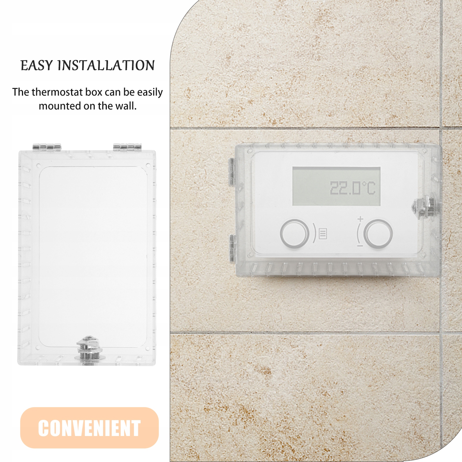 SKRZYNKA ZAMEK TERMOSTATU UNIWERSALNA OSŁONA TERMOSTATU Marka bez marki