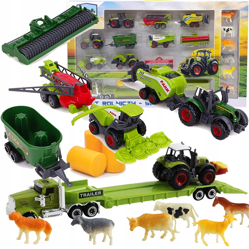 

Traktor ciągnik kombajn przyczepy zwierzęta farma