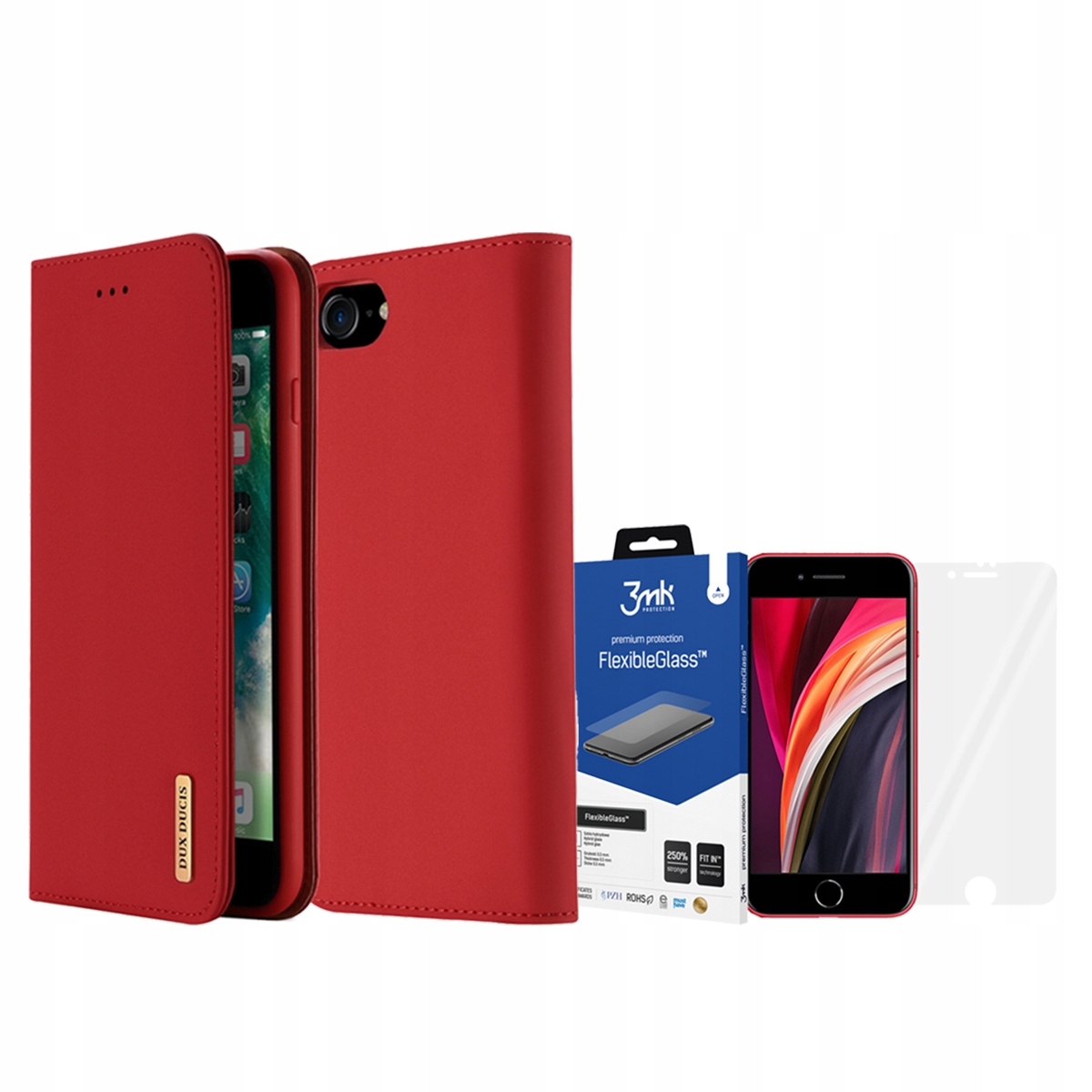 

Duxducis Etui Do Iphone 7/8/SE 2020 + Szkło 3MK Fg