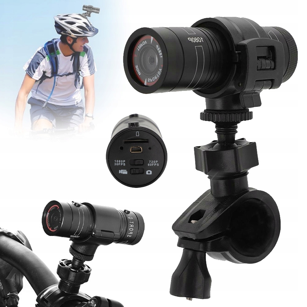 Cyklistická Akční Kamera Sportovní Kamera 1080P Hd Voděodolná Akumulátor