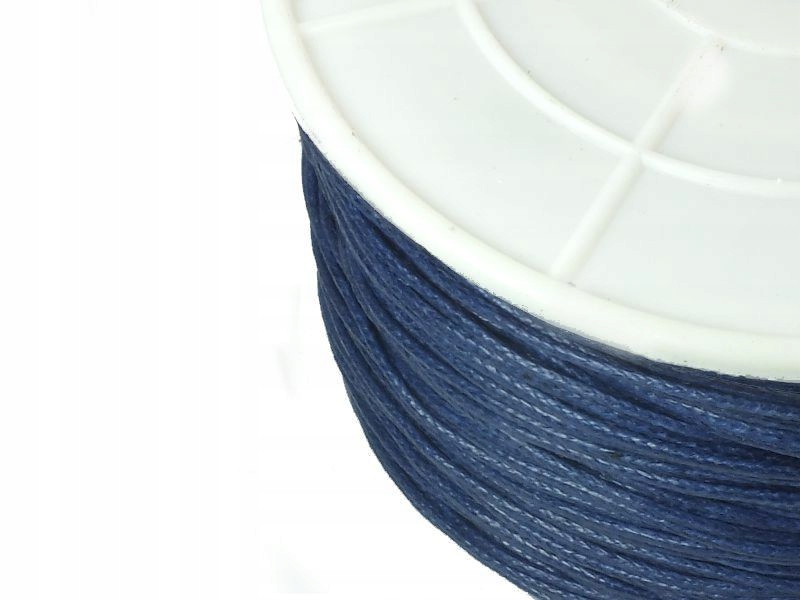 Sznurek woskowany 1 mm granatowy 6 m