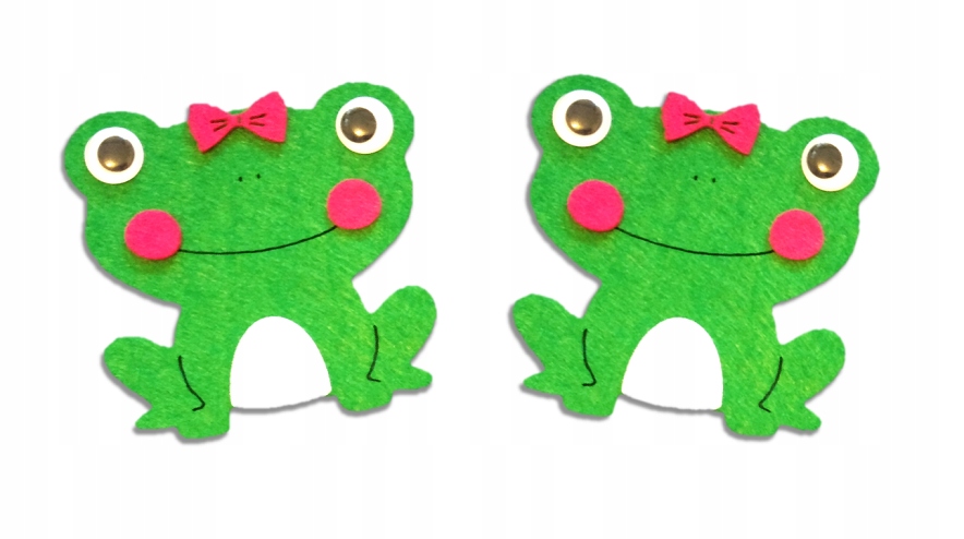 FILCOWY ZESTAW KREATYWNY ŻABA ŻABKA 2SZT NA PREZENT