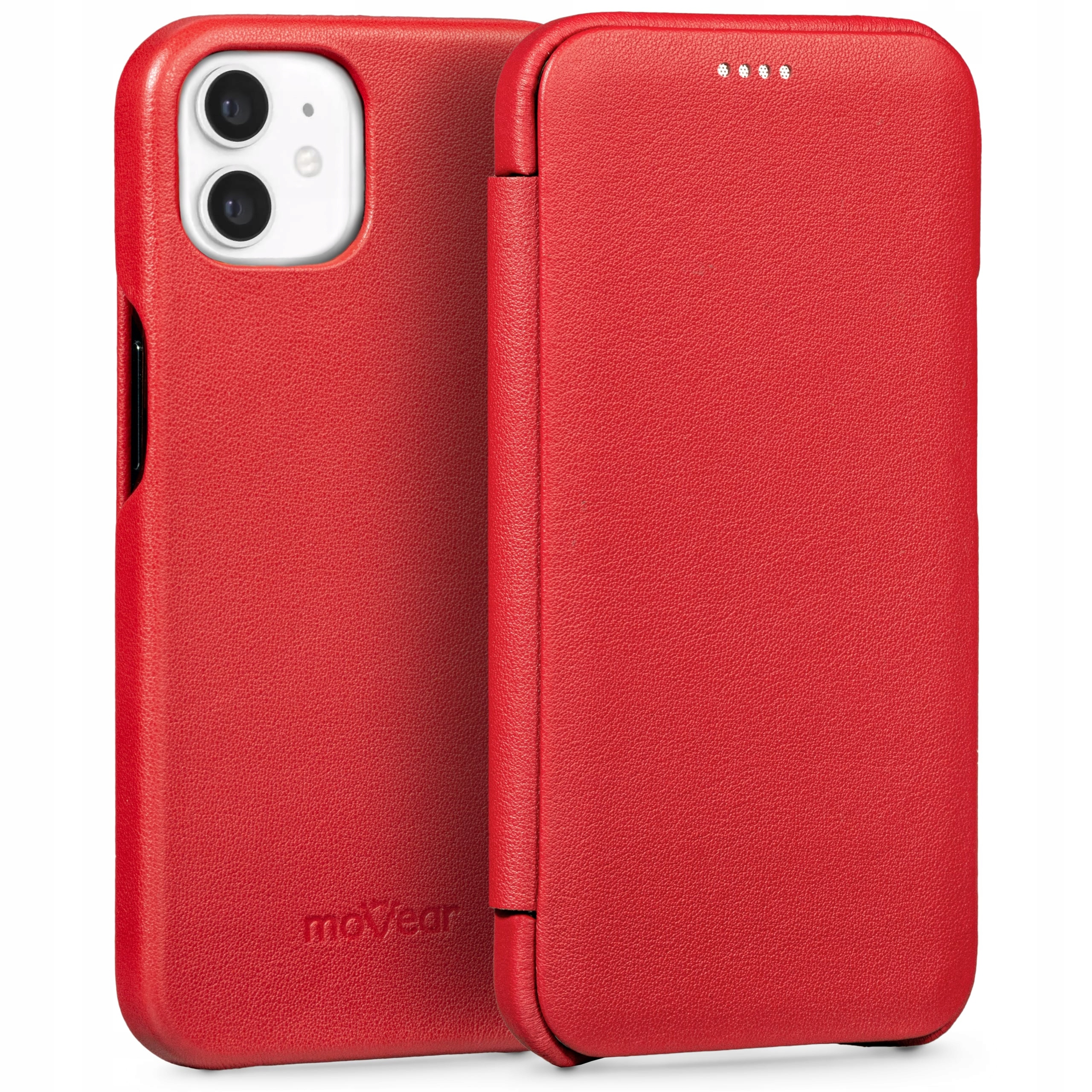 Pouzdro na iPhone 12 Mini Obal na book slim pouzdro Červené Movear