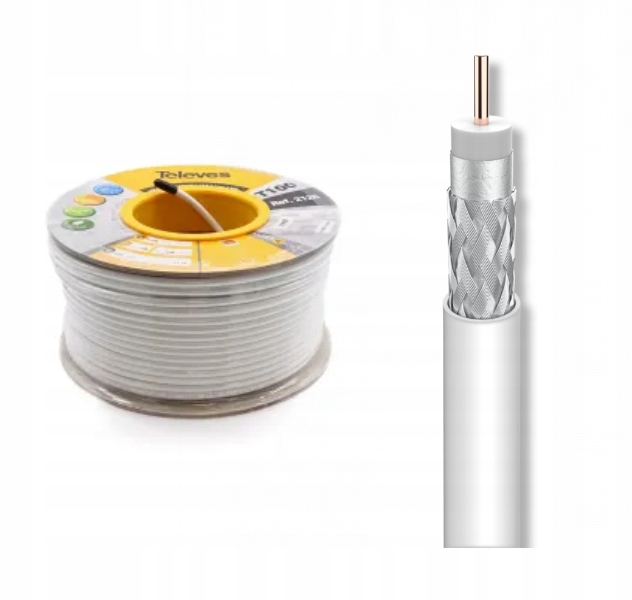 

Kabel antenowy Hd 4K 1.13 Cu Televes 2126 Hq 1m