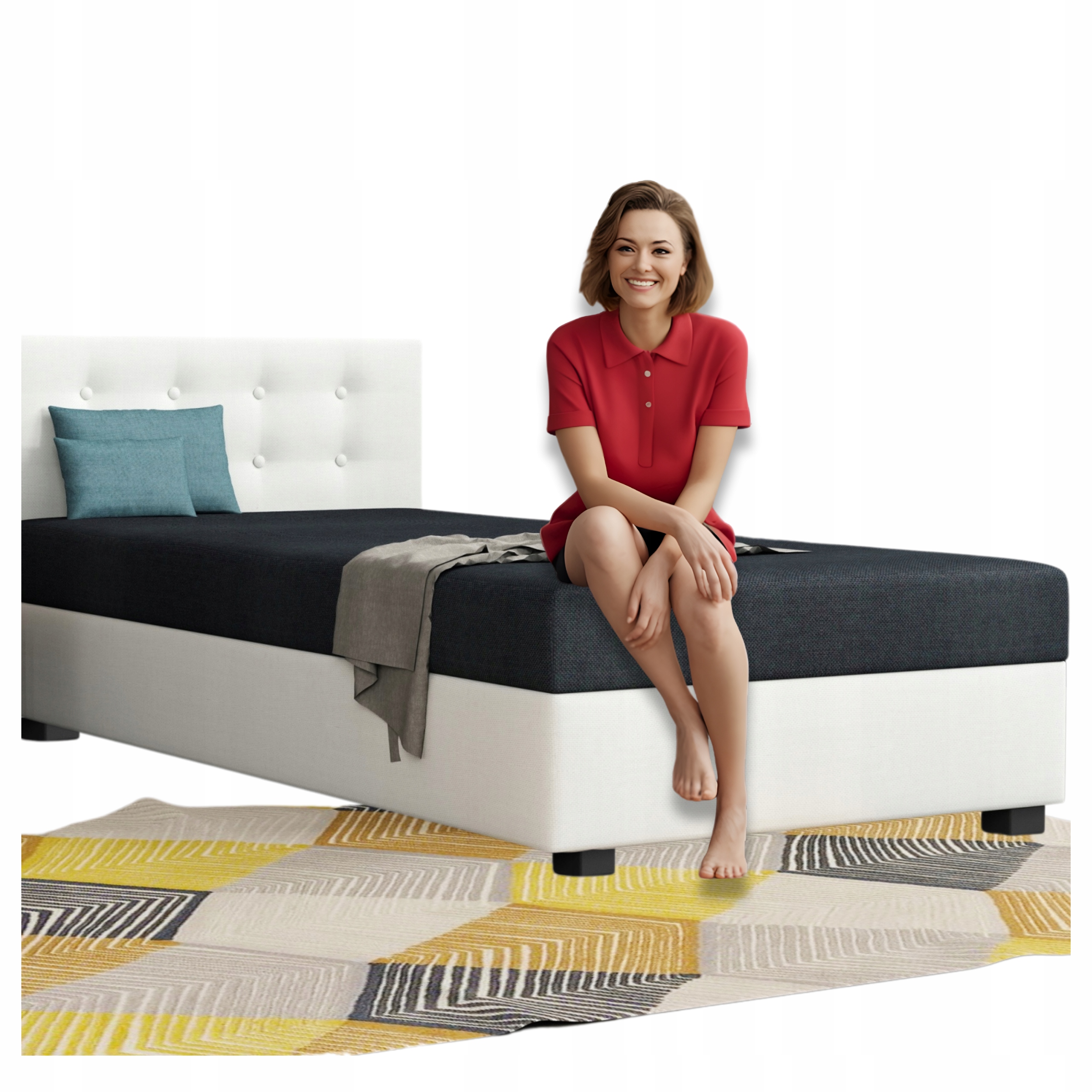 Otevírací gauč s úložným prostorem na Povlečení 100 x 195 cm Jednolůžko