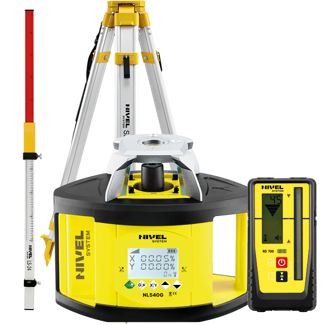 NIWELATOR LASEROWY NIVEL NL540G DIGITAL ZESTAW Zakres samopoziomowania 5 +/-°