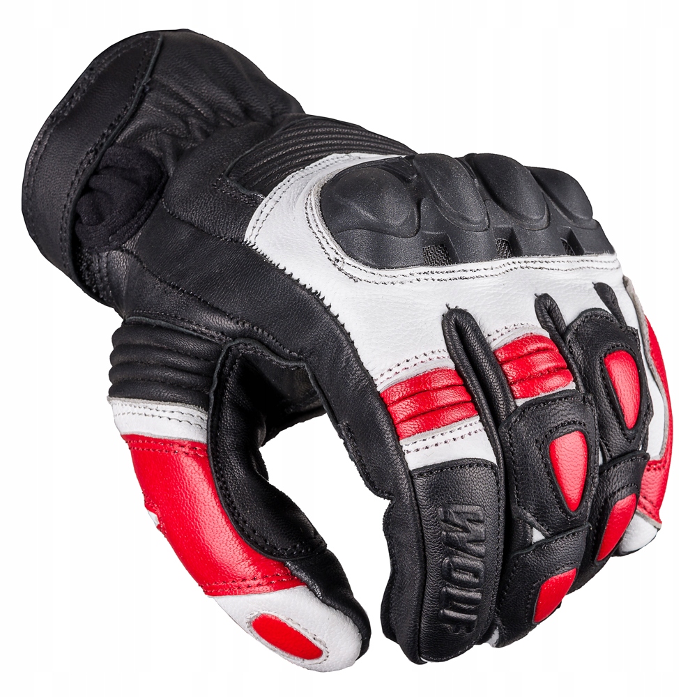 SKÓRZANE RĘKAWICE MOTOCYKLOWE WOLF BANDIT RED L Producent Wolf