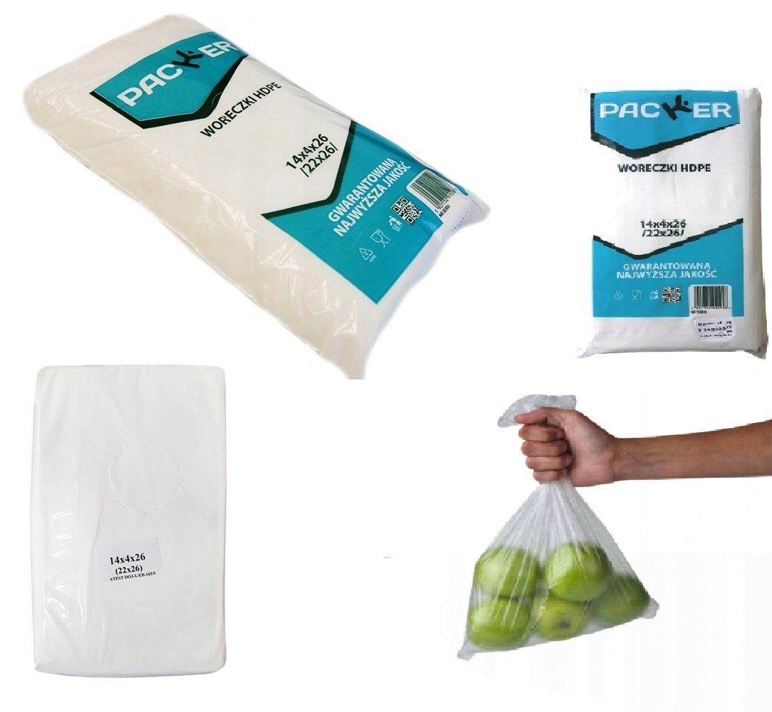 

Woreczki Foliowe Hdpe Worki Torebki 22X26 Śniadan.