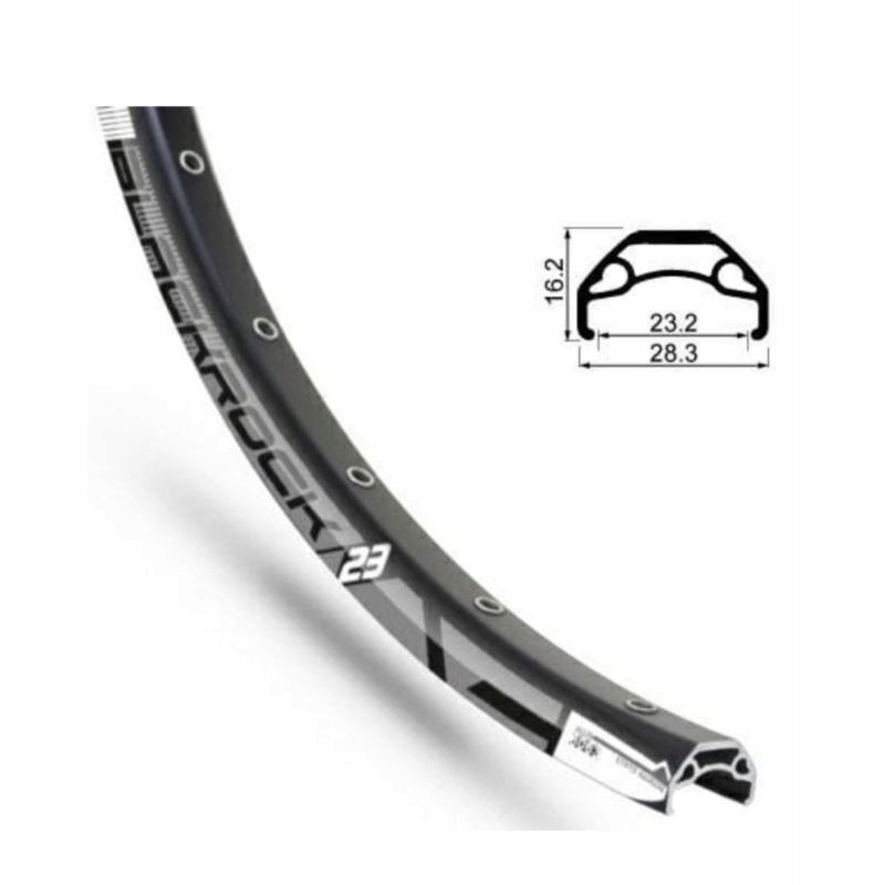 Obruč Rodi Blackrock 27,5'' 584x23 černá 32 otw.