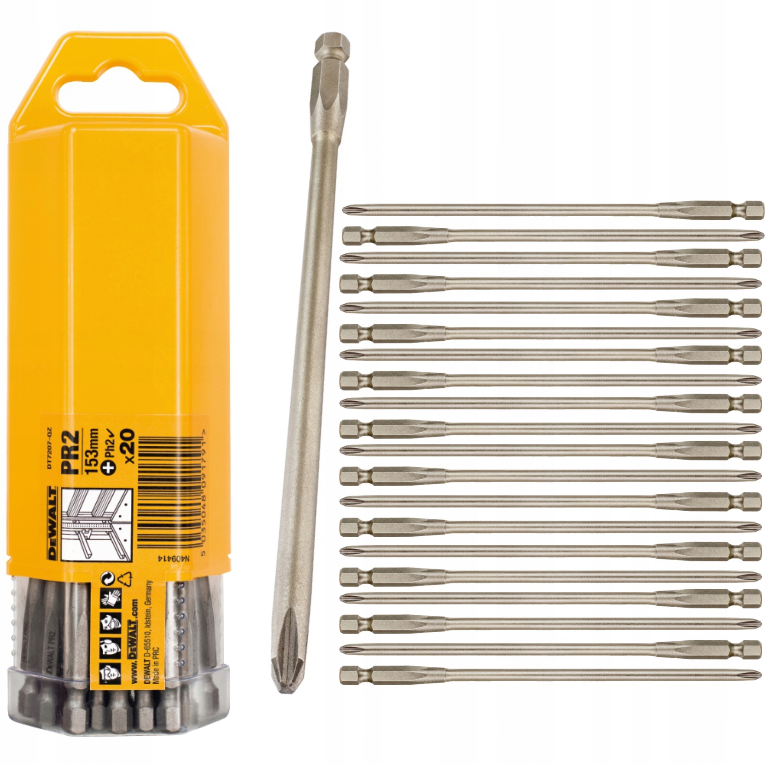 DEWALT DT7207 KOŃCÓWKA PH2 DO PŁYT G-K 153mm 20szt