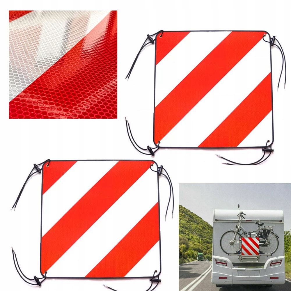 Výstražná tabule 50x50 cm na nosič zavazadel Itálie Španělsko obytný vůz