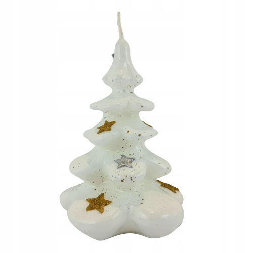 

Świeca Choinka Biała Lakier Duża Święta