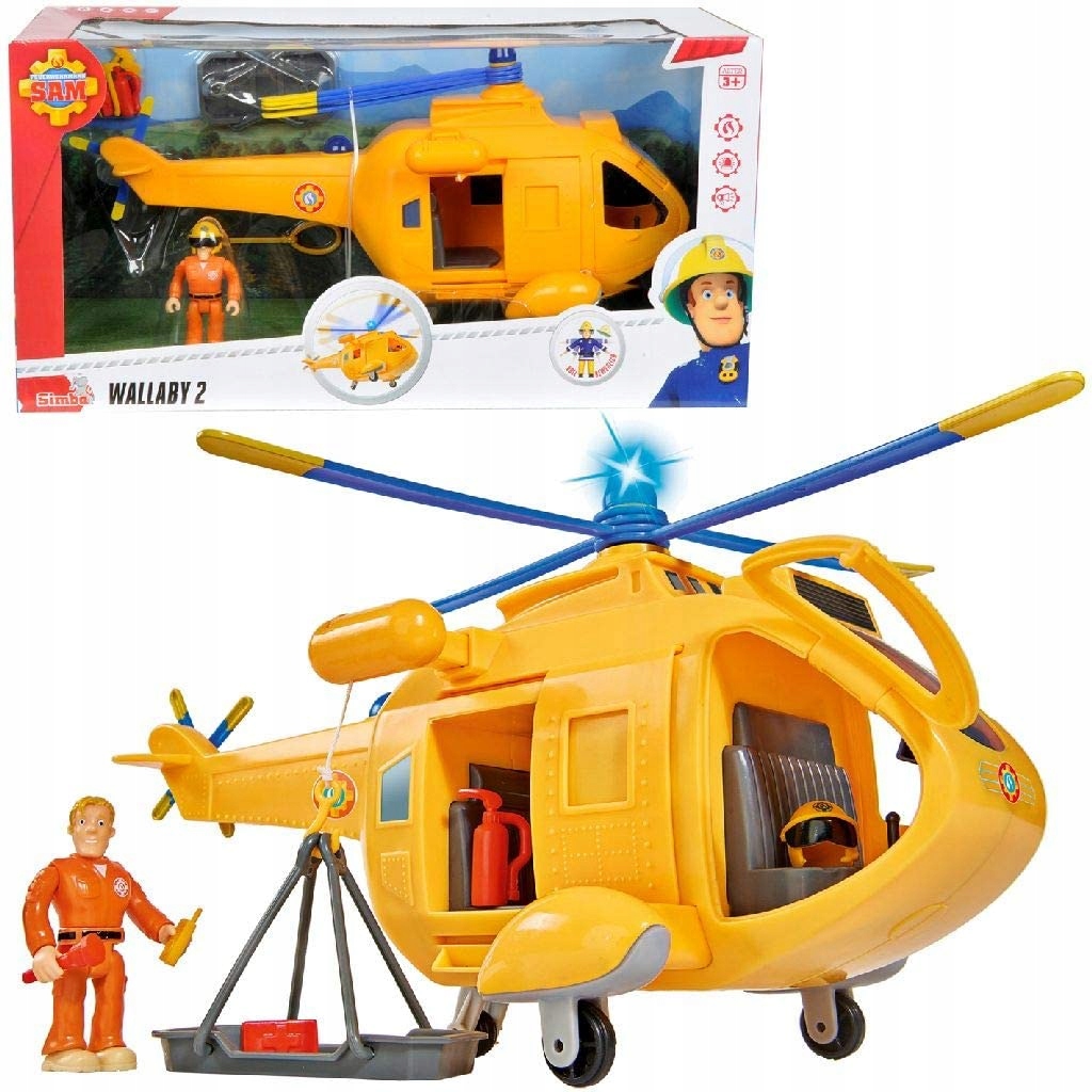 Simba Strażak Sam Helikopter Wallaby II z figurką 9251002
