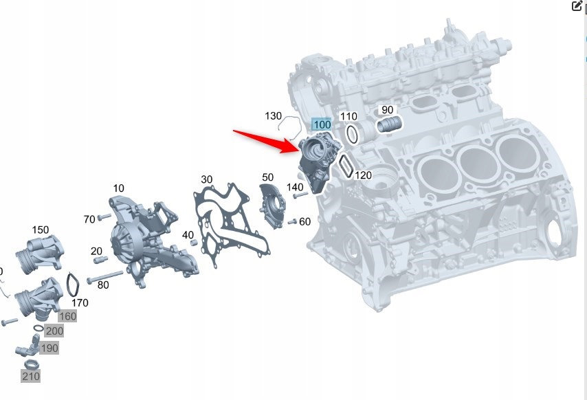 Termostat Mercedes A2762000315