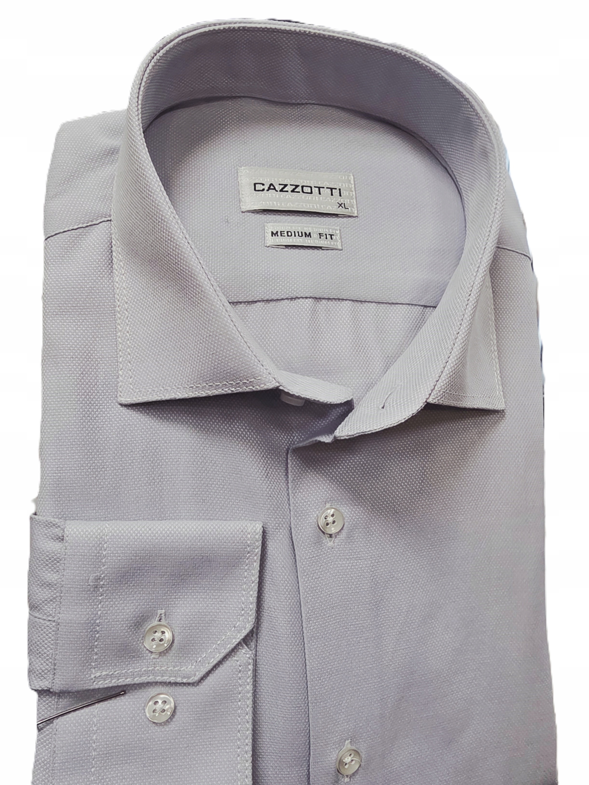 Cazzotti pánská košile ze 100% bavlny, šedá, dl. rukáv r.XL 42/43 176/182 090