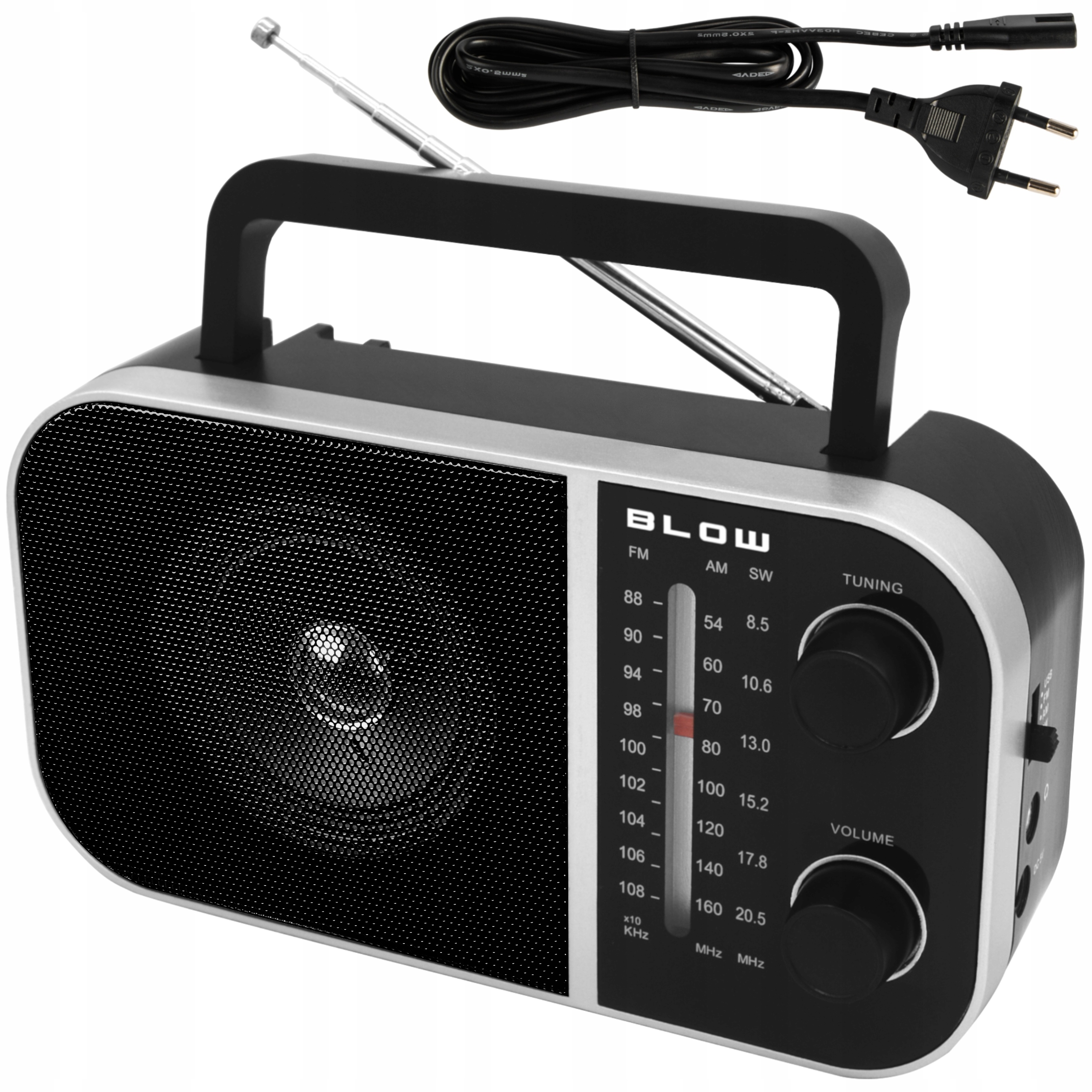 КУХОННЫЙ РАДИОПРИЕМНИК НА БАТАРЕЙКАХ FM BLUETOOTH JACK АНТЕННА ДЕРЖАТЕЛЬ BLOW RA6