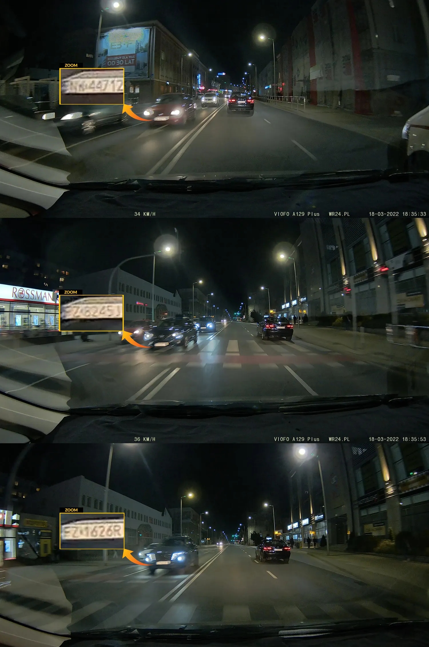 Kamera Viofo A129 Plus Duo-G +256GB+HK+CPL+BT Kąt widzenia 140°