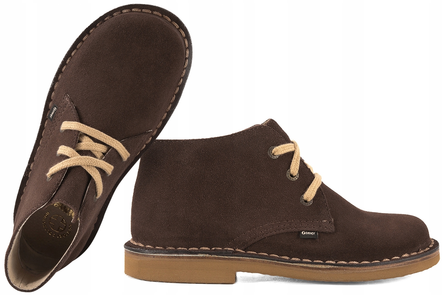 Otmęt 102AP Boty Kožené Polobotky Semišové Dámské c.bronz Hnědá 39