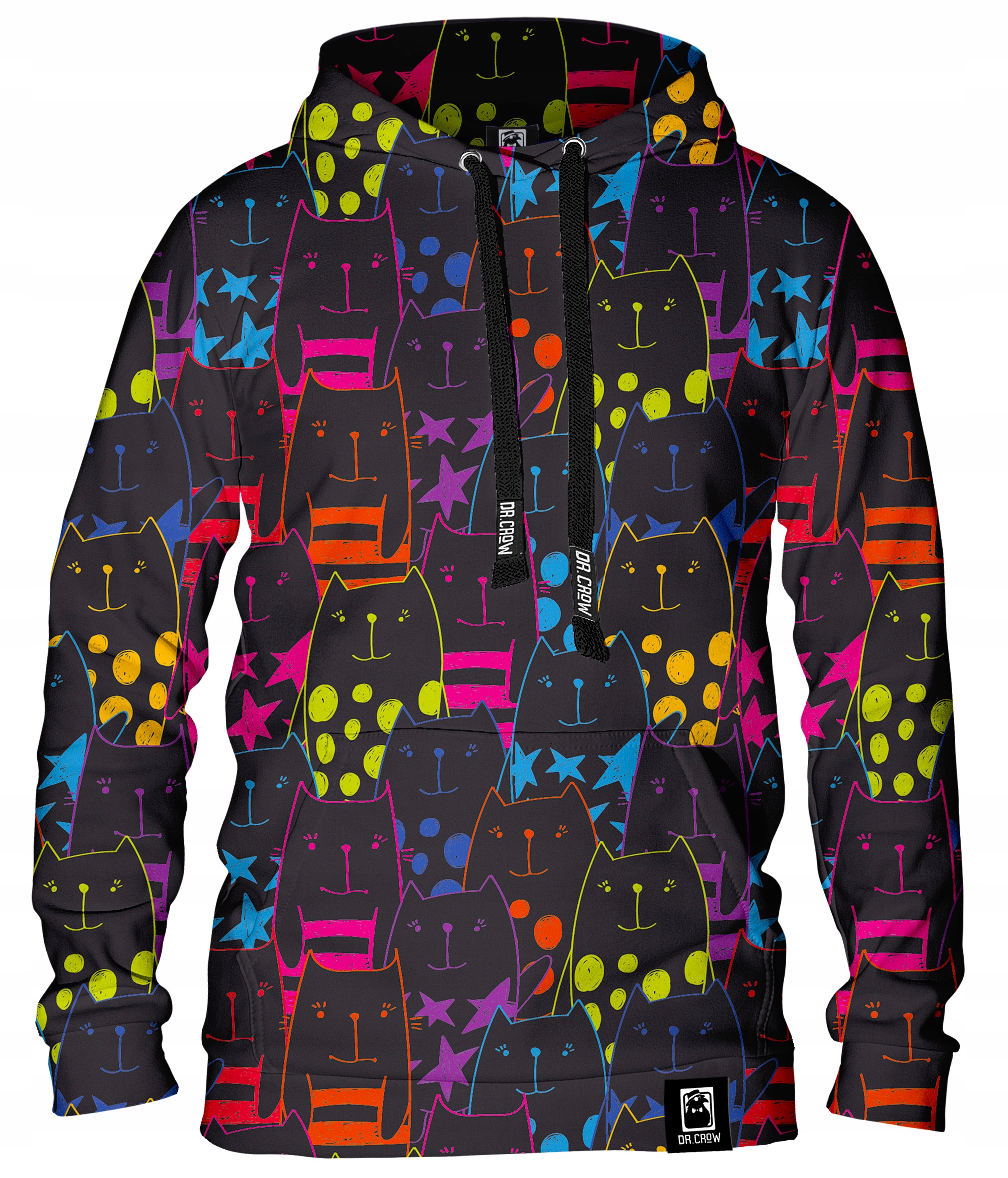 

M Bluza Z Kapturem Fullprint Dr.crow Koty M