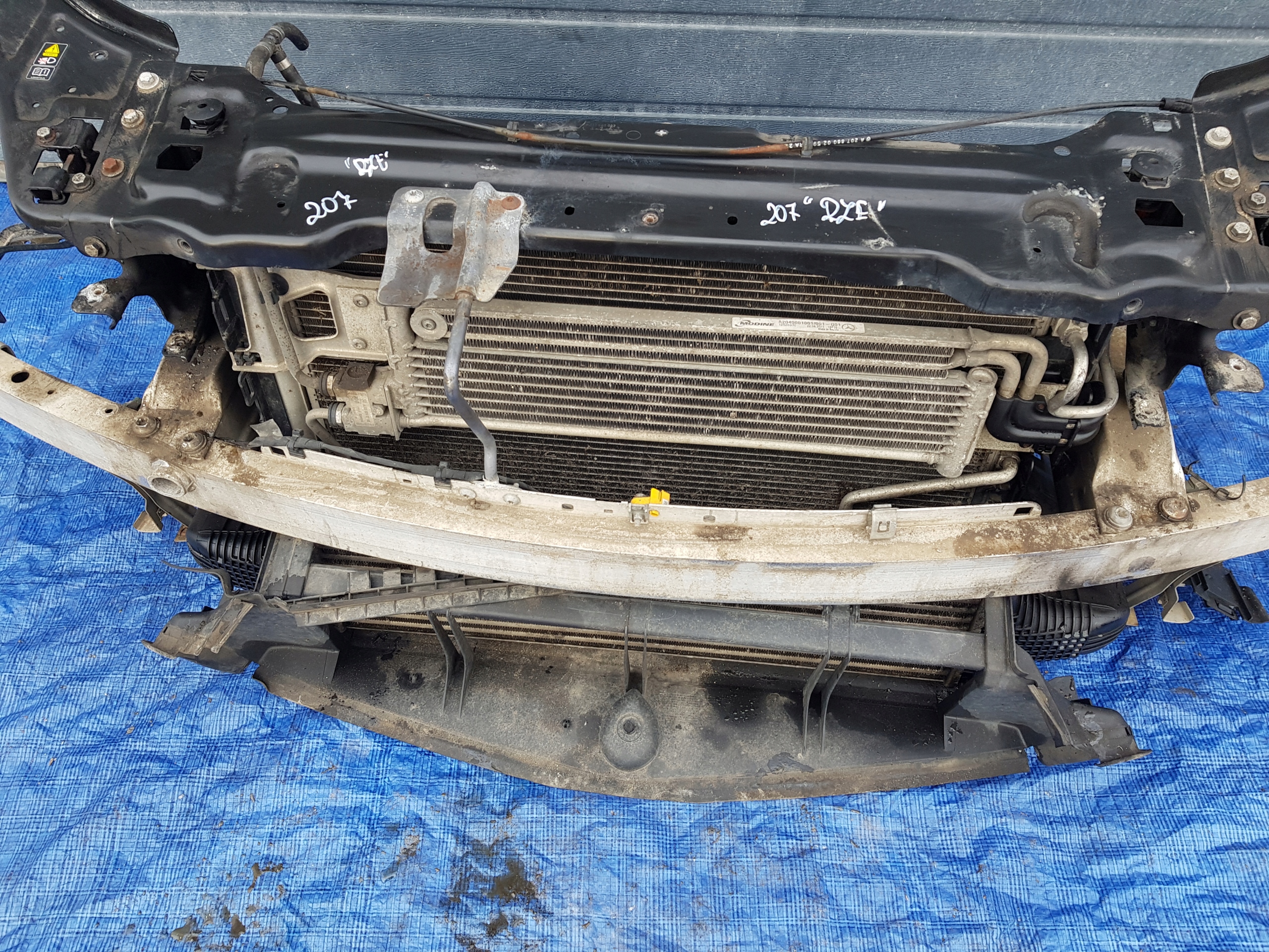 support panel for radiators radiator MERCEDES W207 3.0 CDI AUTOMAT