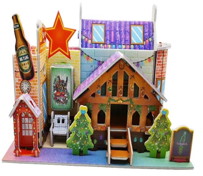 Puzzle 3D Kawiarnia Restauracja Liczba elementów 36