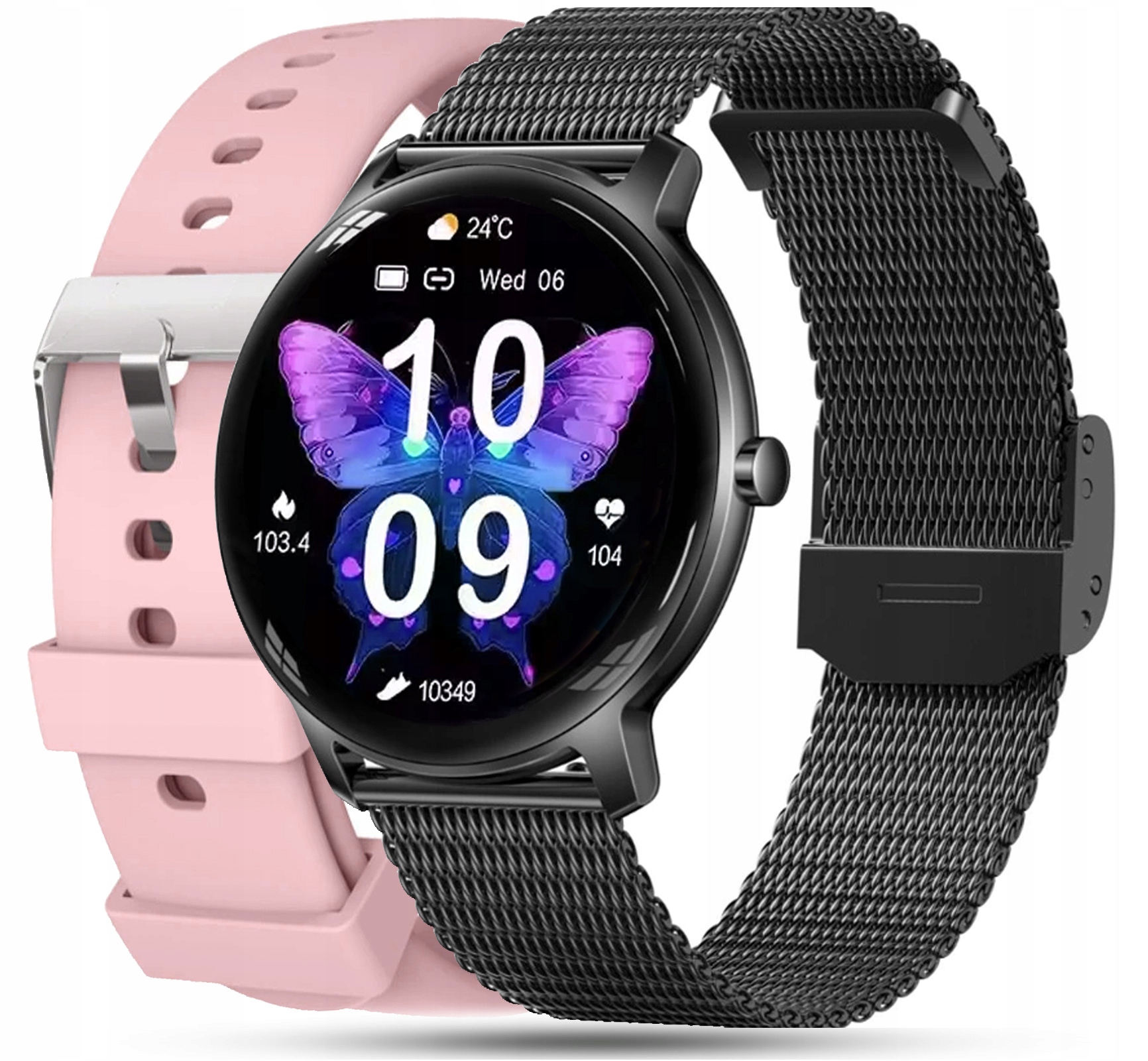 Elegantní Chytré Hodinky s Mesh náramkem a zdravotními funkcemi