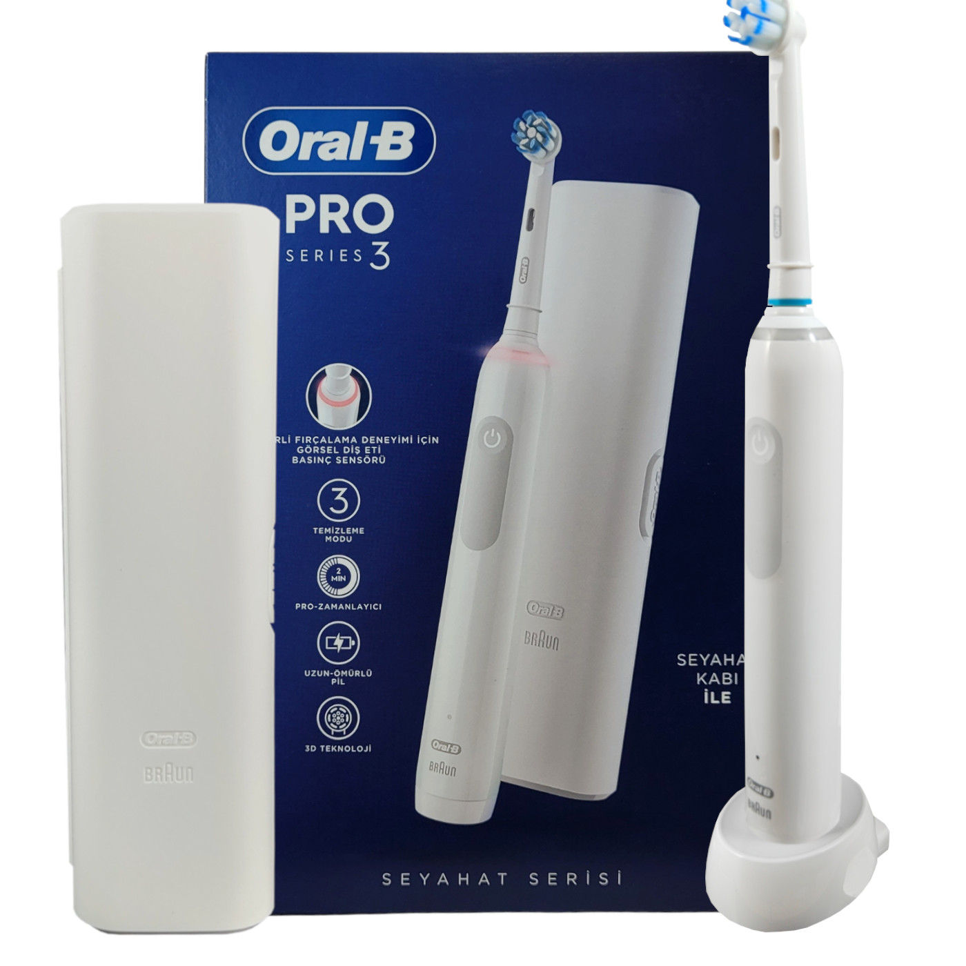 Szczoteczka elektryczna Oral-B Pro 3 biała white