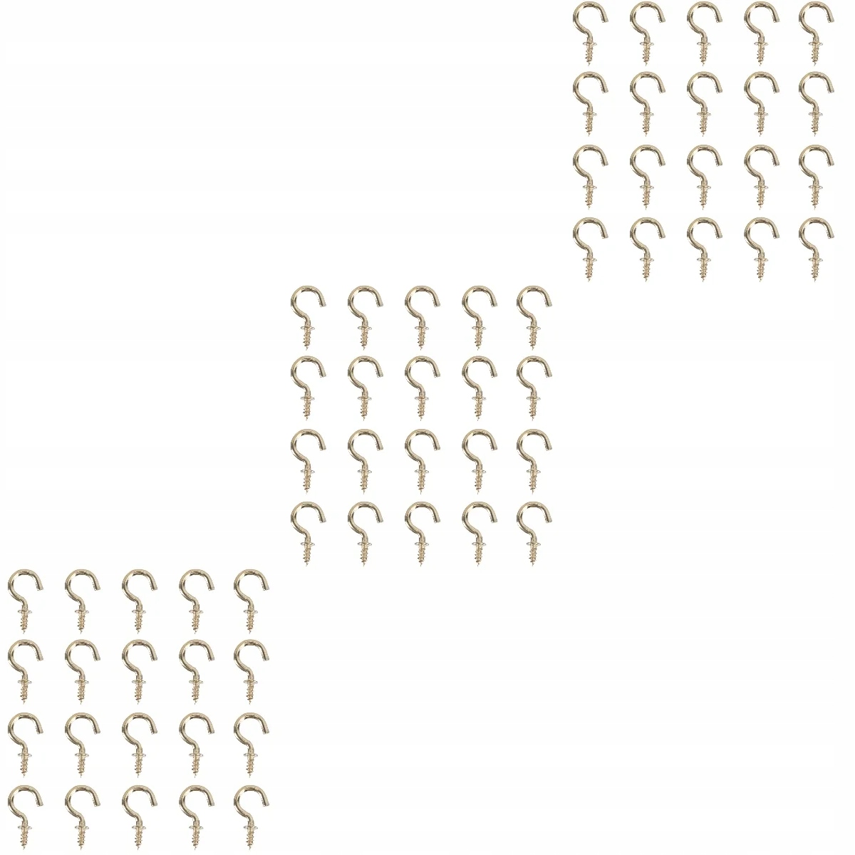 HAKI SUFITOWE METALOWE WKRĘTY DO DREWNA 60 SZT Liczba elementów w zestawie 0 szt.