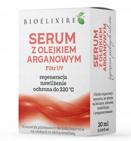 BIOELIXIRE Serum silikonowe z olejkiem arganowym + Filtr UV, 20ml