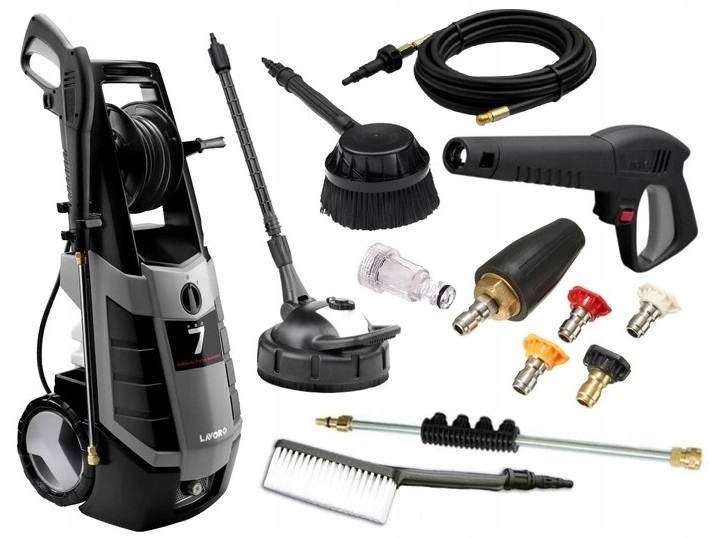 Myjka Ciśnieniowa Lavor Pro 7 Mosiężna Głowica 180 Silnik Indukcyjny Dren