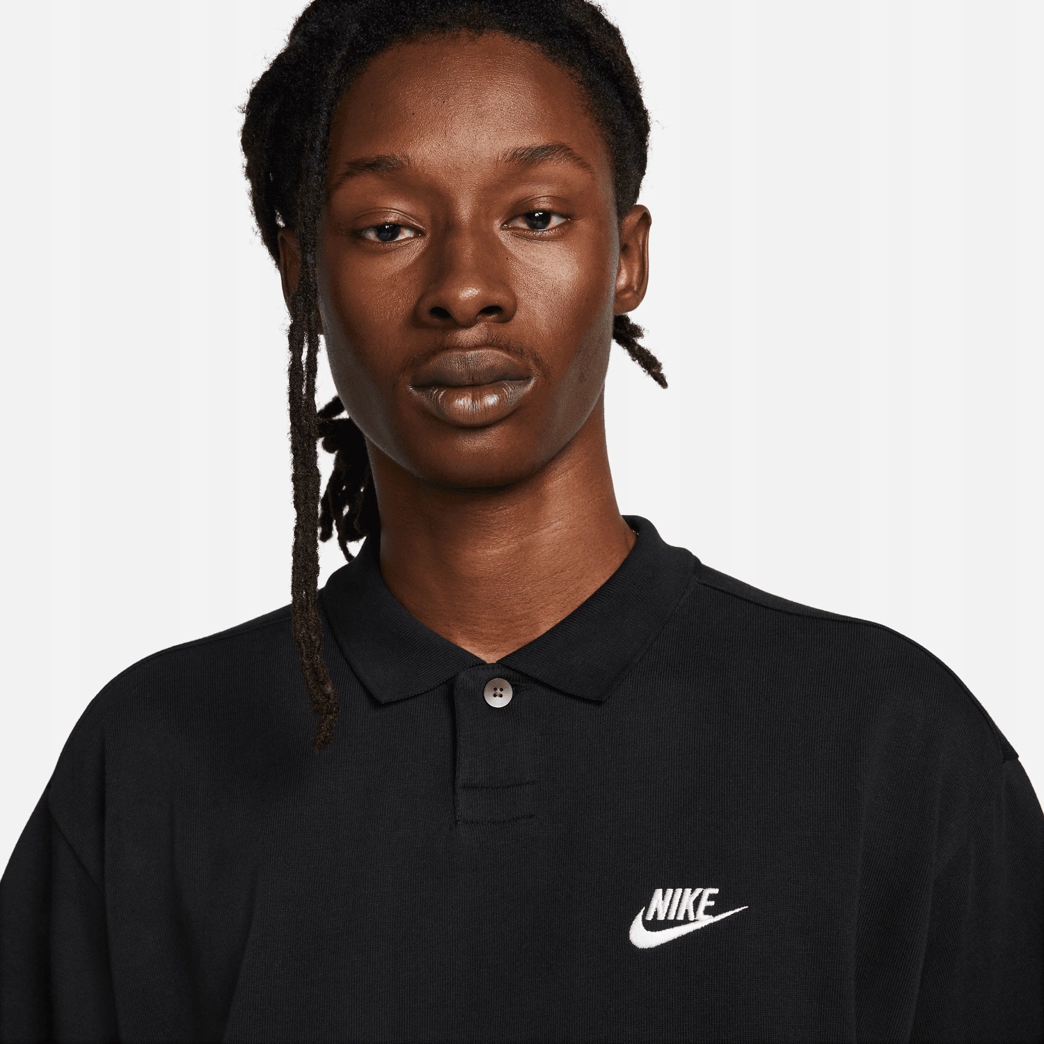 Polokošile černé oversize Nike L