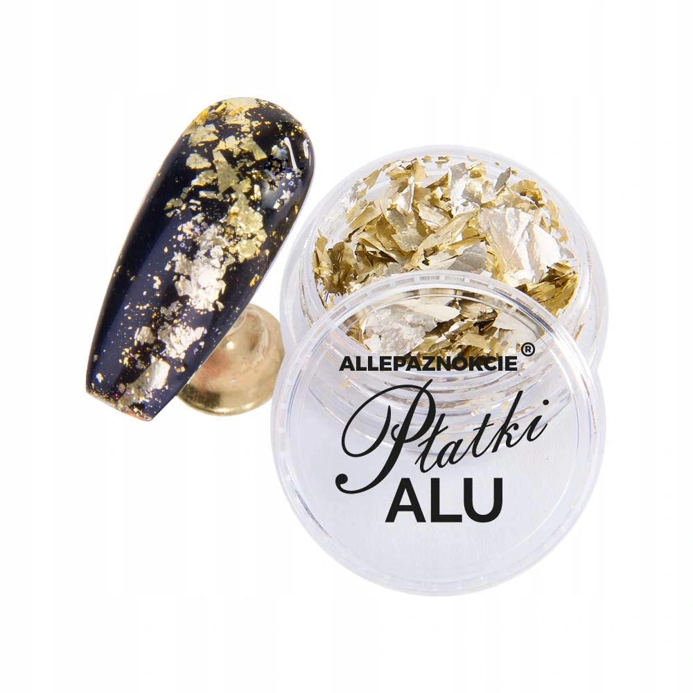 

Pyłek Metaliczne Płatki Złote Alu Nr 10