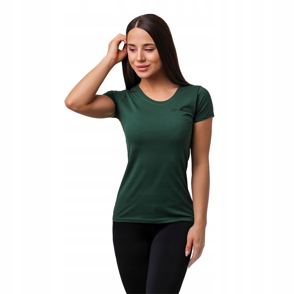

Koszulka Damska T-shirt Basic Zielona- GymBeam