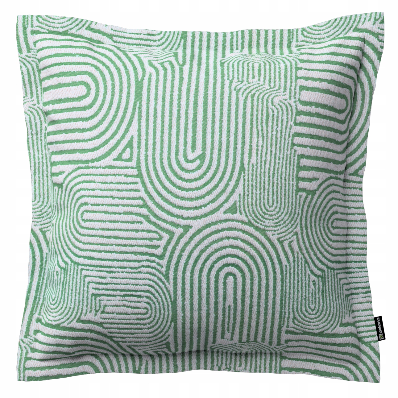 Povlak na polštář 45x45 mátově-ecru