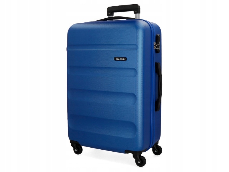 Roll Road Flex Blue, Walizka podróżna Abs, 65x46x23cm, 56L, (średnia)